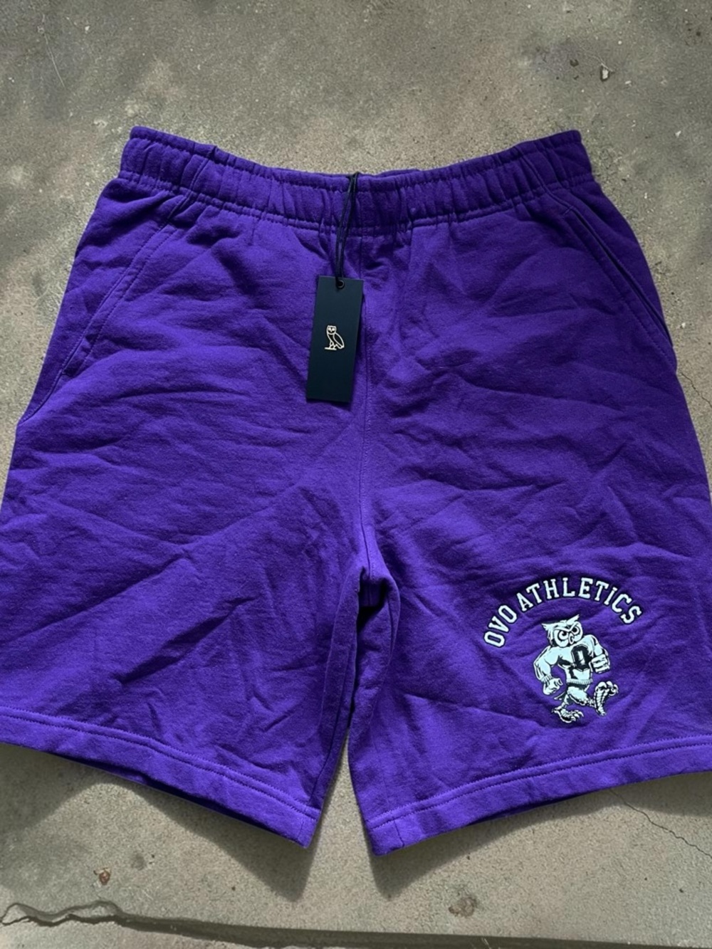 OVO athletics purple shorts
